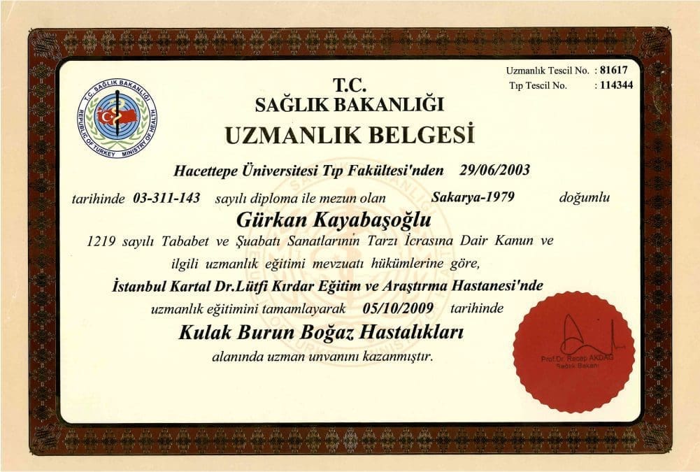 Доктор Gürkan Kayabaşoğlu